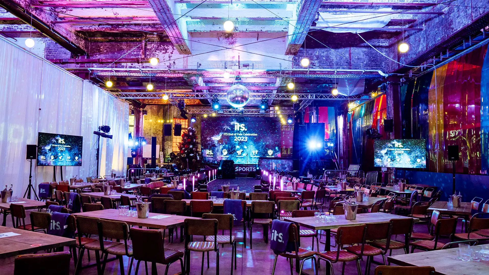 Futuristic corporate event end of year events create team cohesion and reduce staff turnover