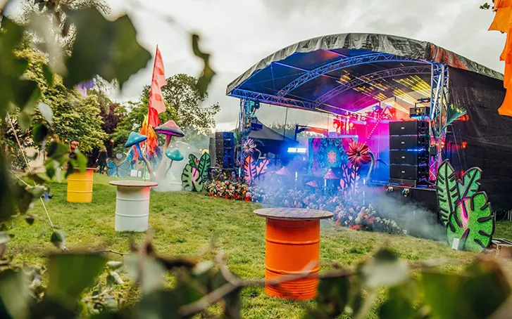 Corporate festival stage set immersive