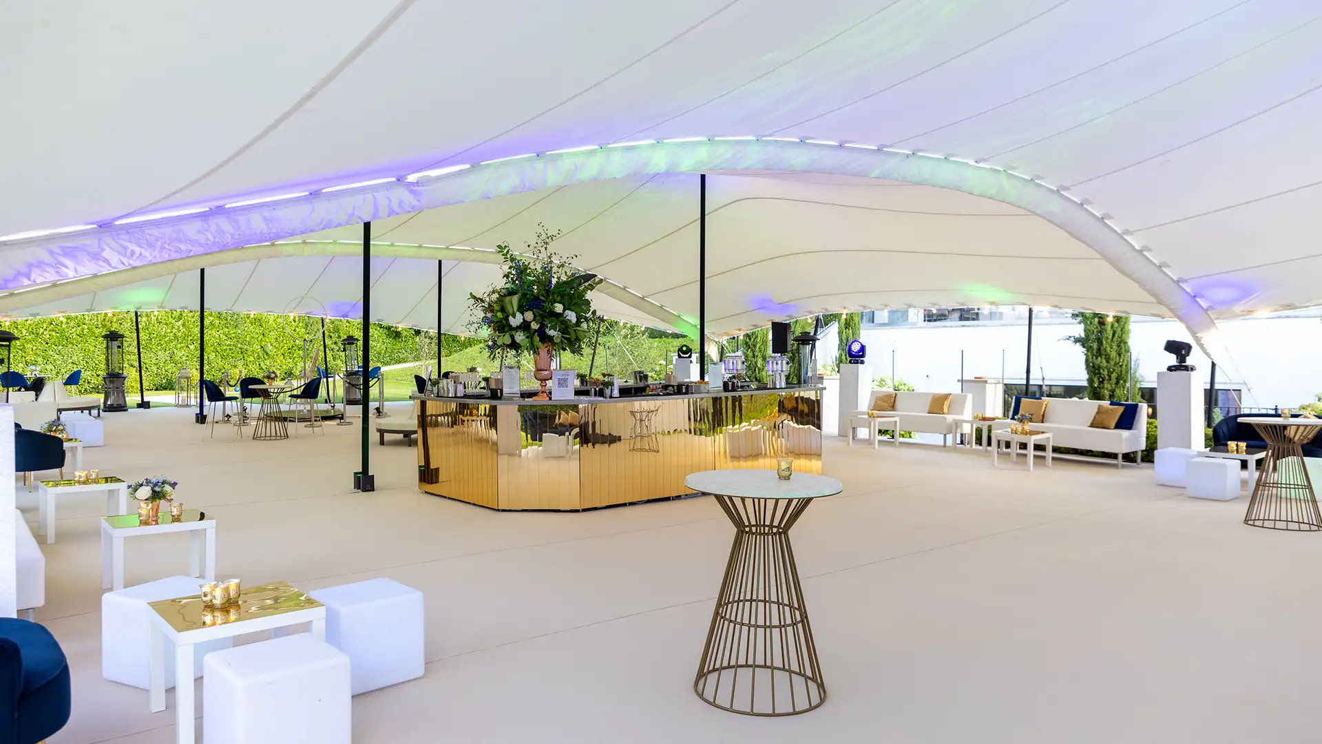 Stretch tent for 40th birthday