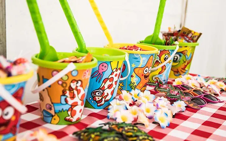 Beach buckets and spades for corporate family fun day
