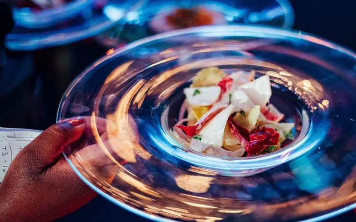 High net worth individual event food served
