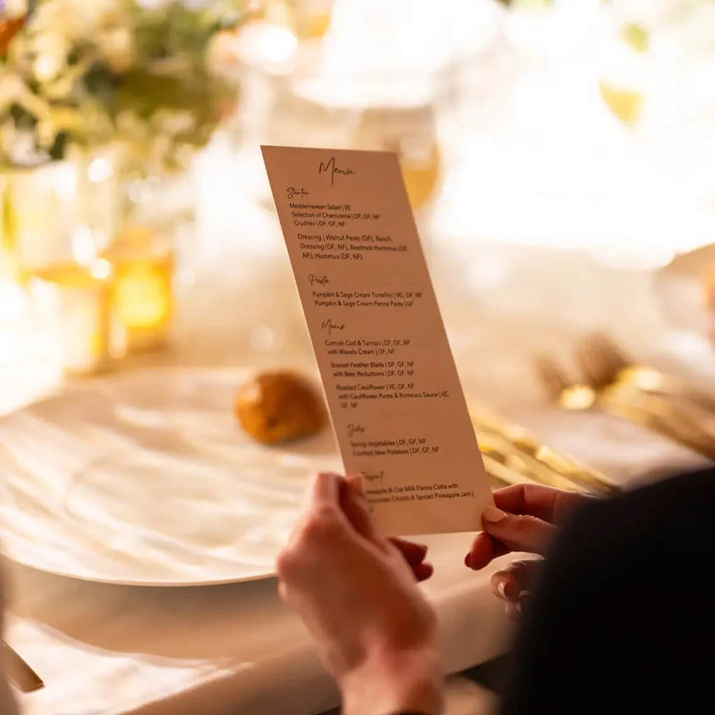 Event menu