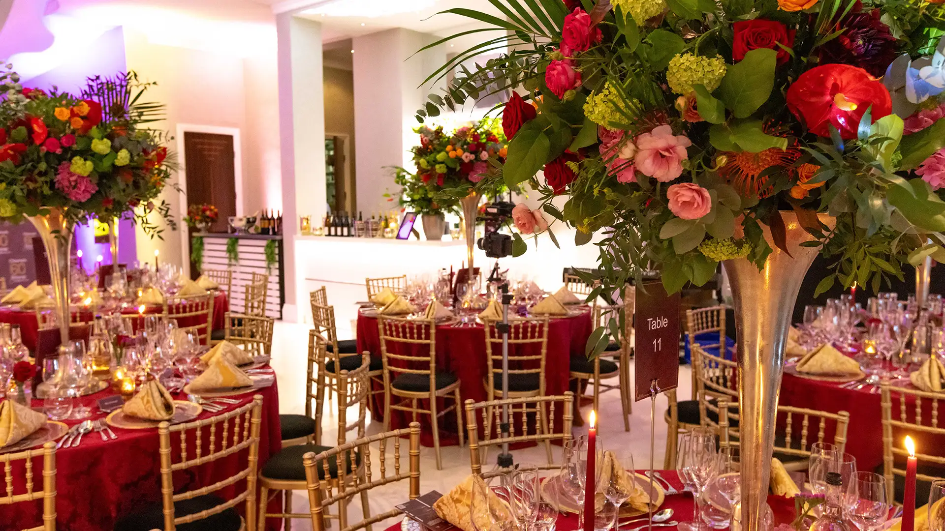Luxury 60th birthday party Weybridge