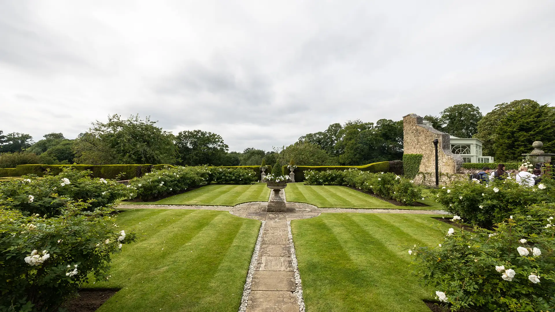 Garden wedding at home