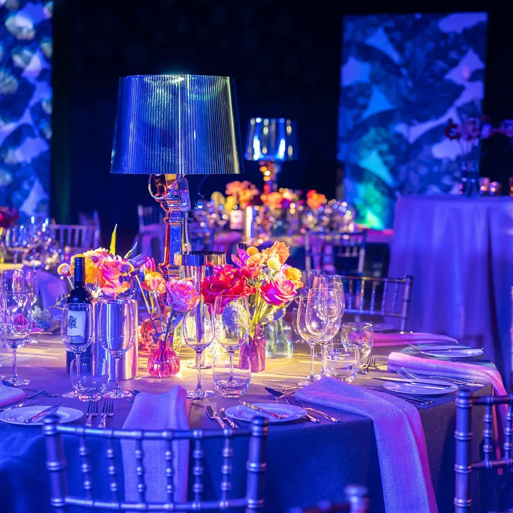 Marquee birthday party with decor