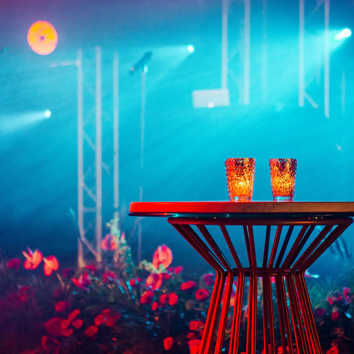50th birthday party ambient setup