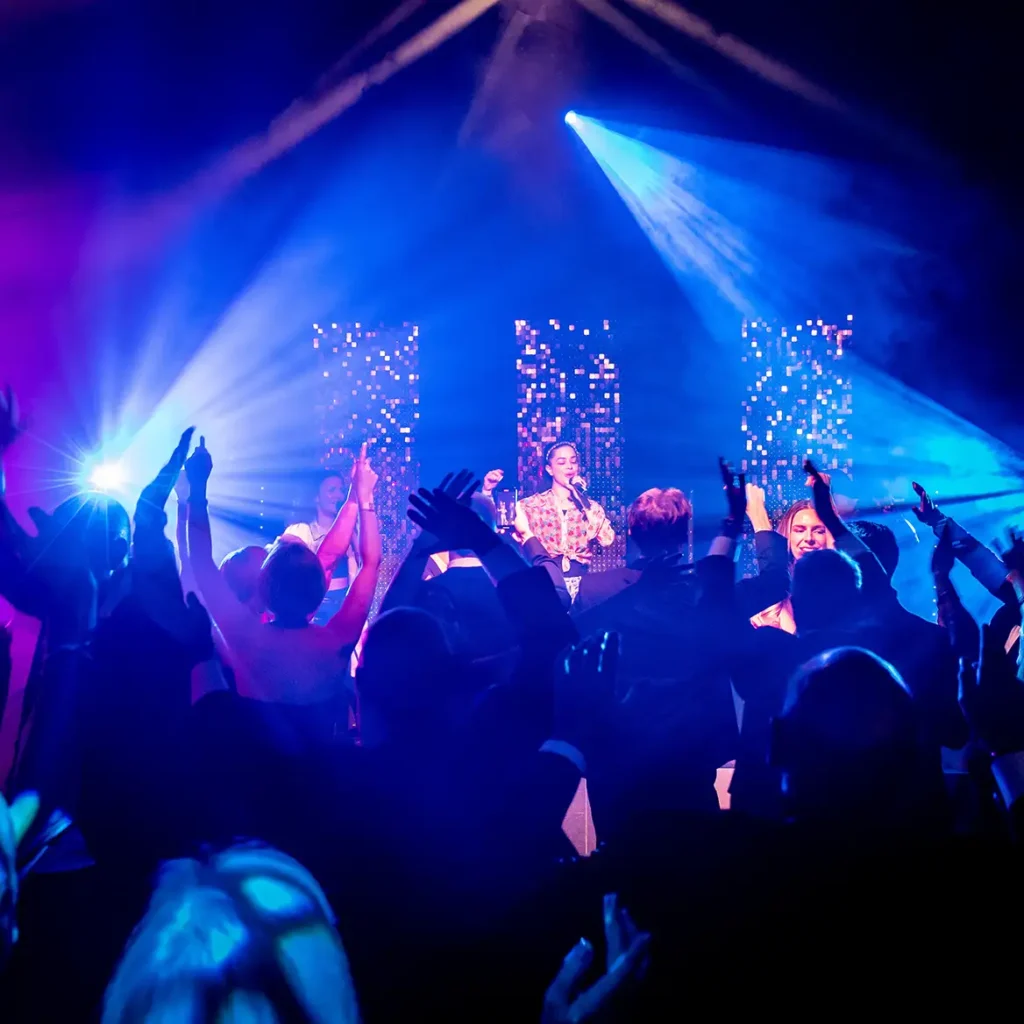 Party band and dancing