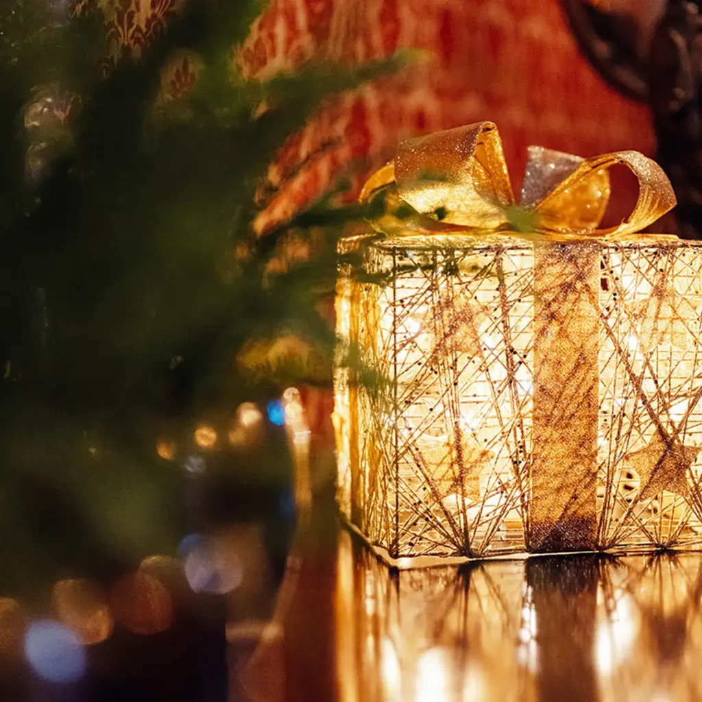 Golden present