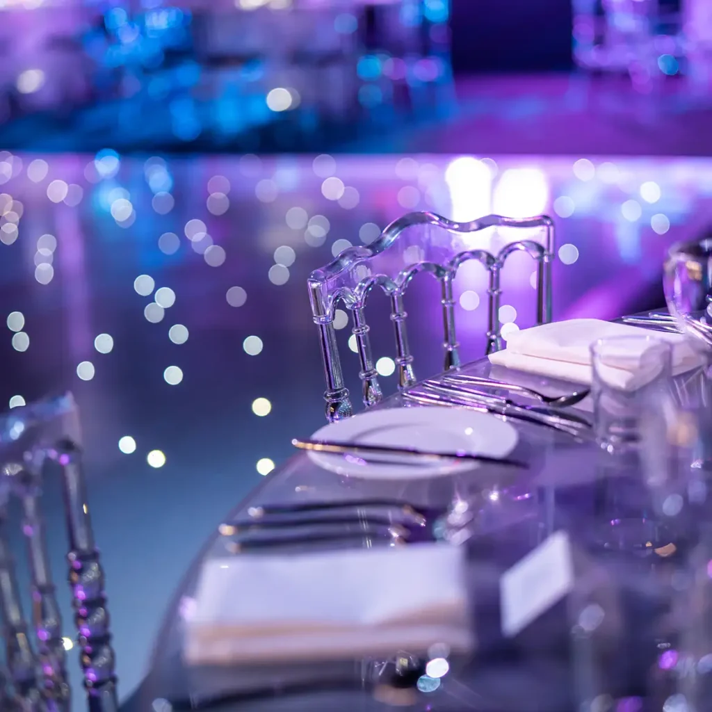 Acrylic tables and chairs