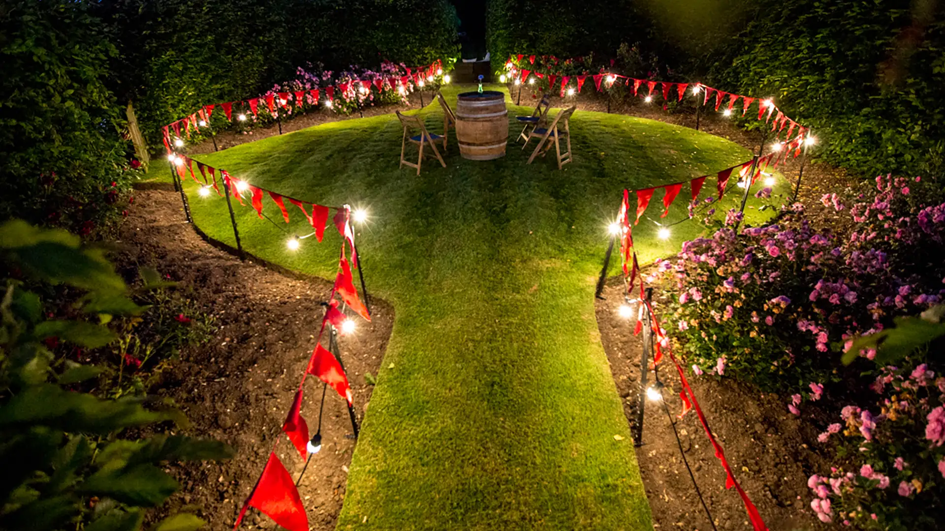 Garden festoon and fairy lights