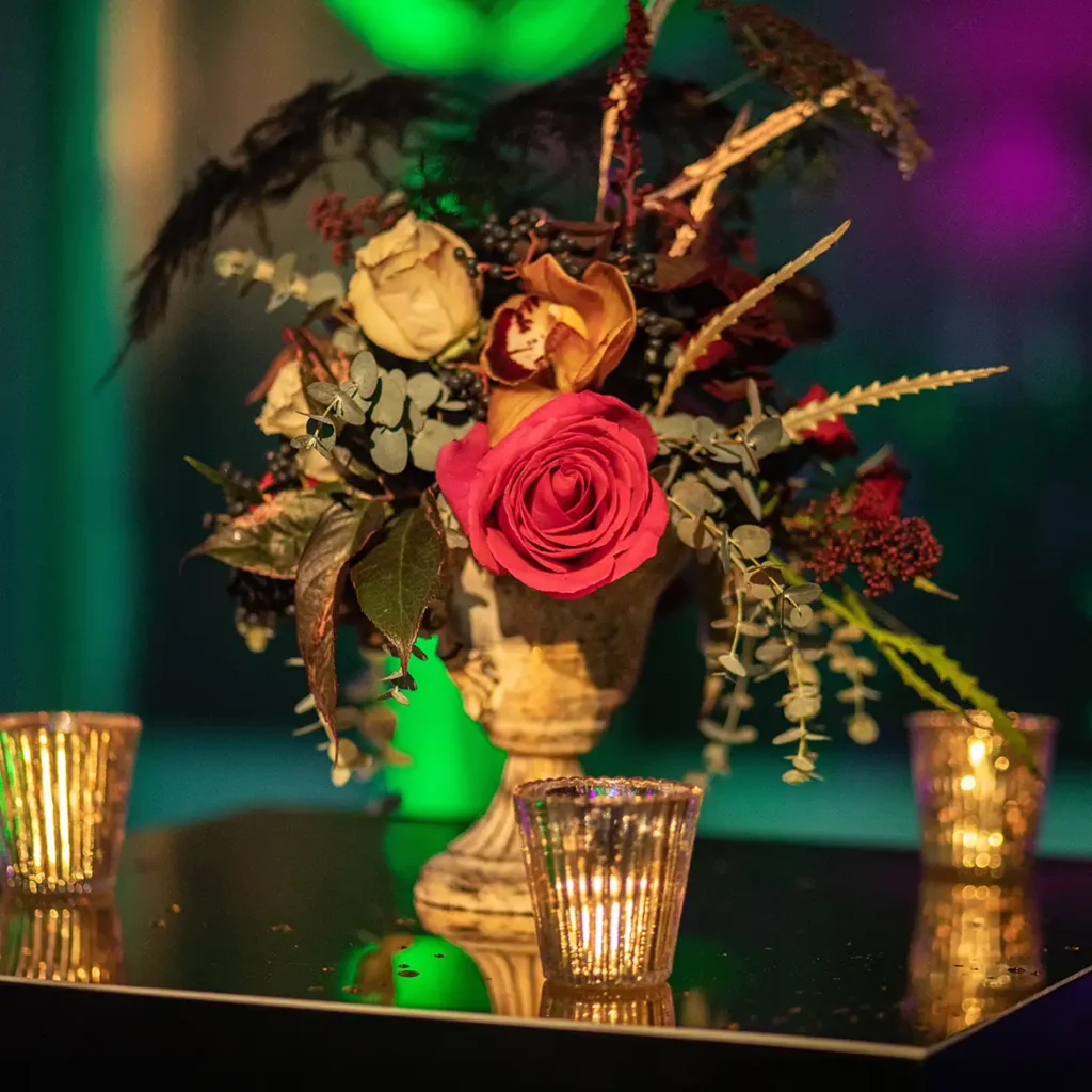 Dead flower floral arrangement