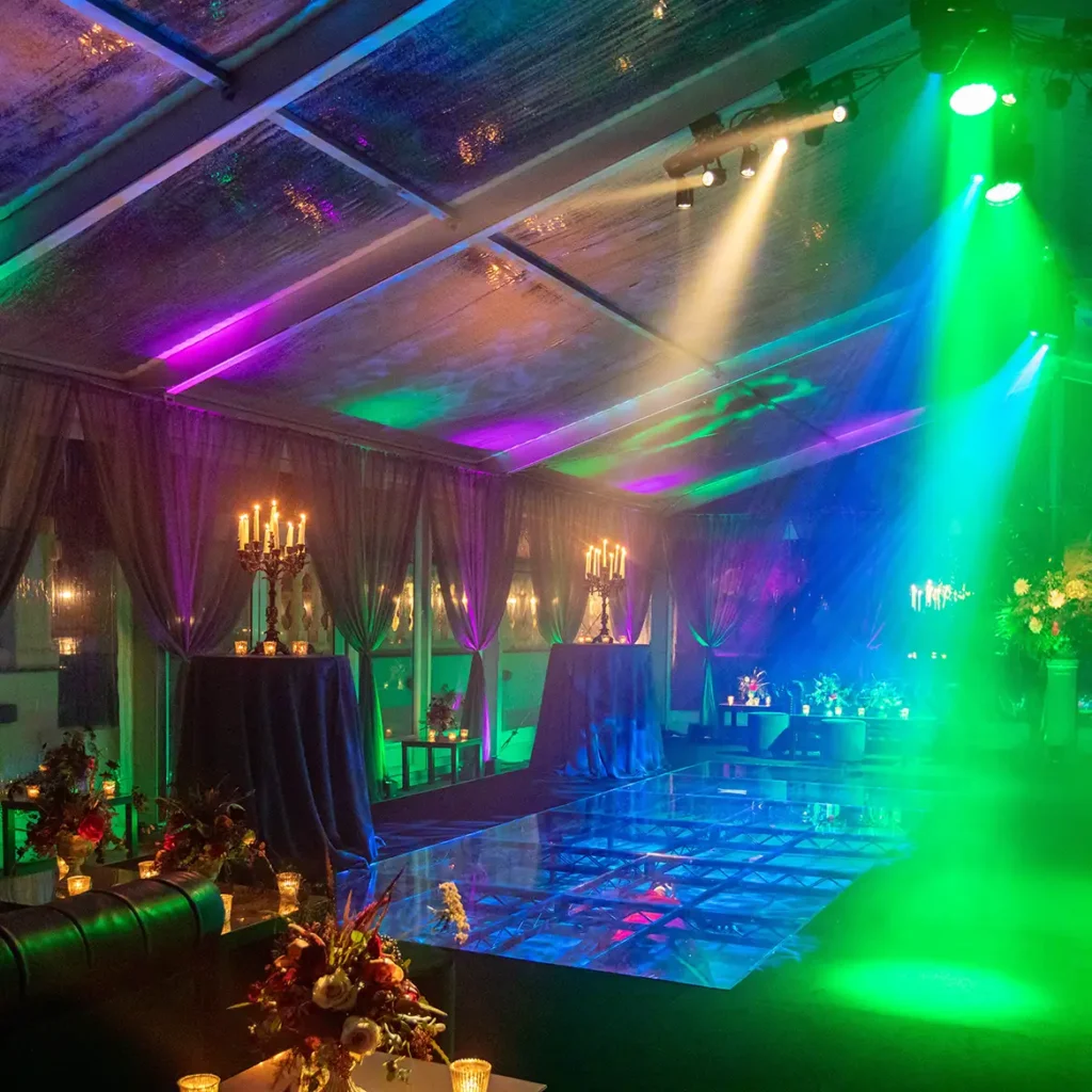 Interior of Halloween marquee