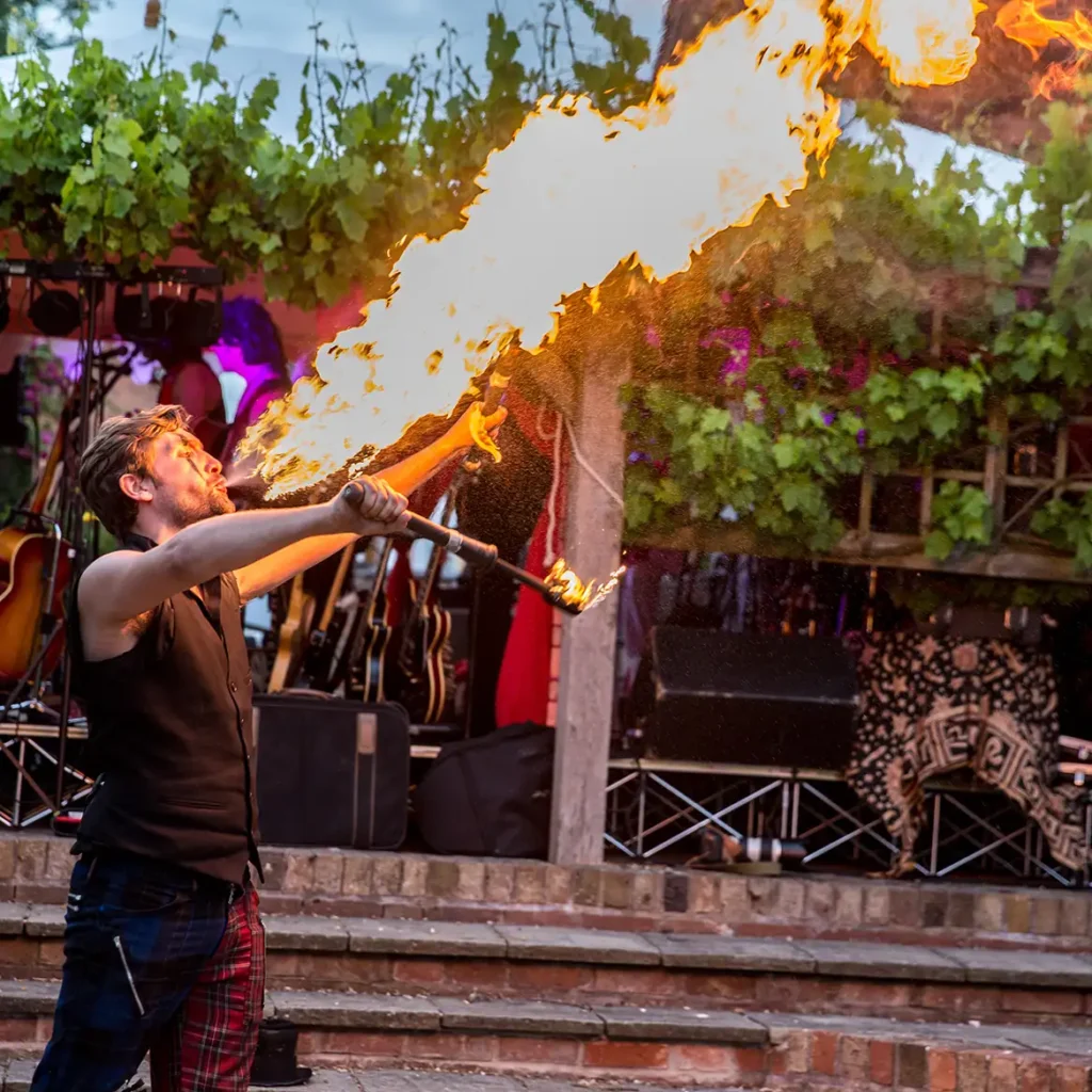 Flame blower