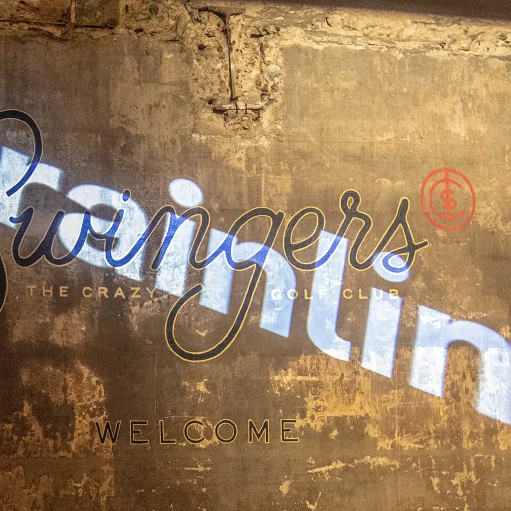 Trainline Gobo at Swingers, London