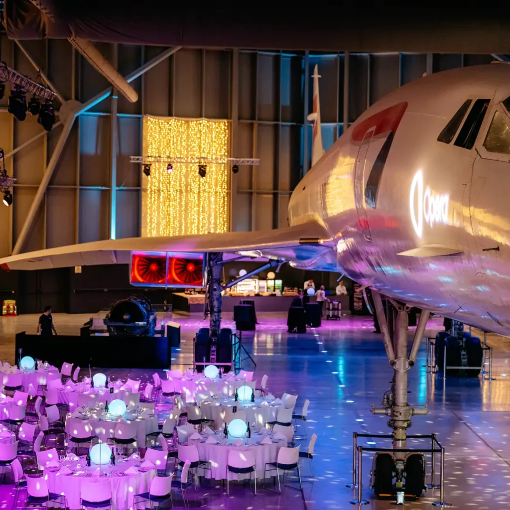 Concorde with gala dinner event