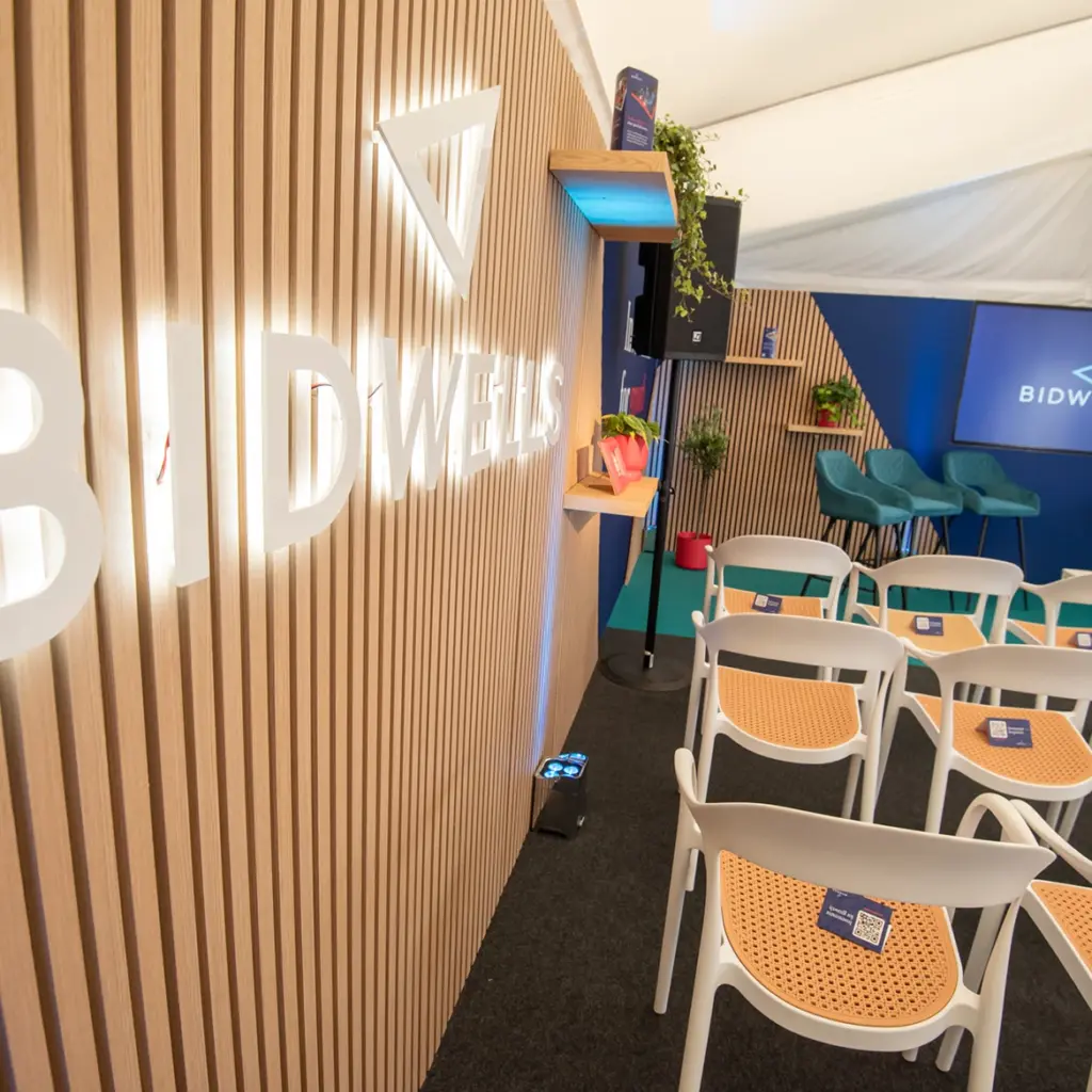 3D acrylic client branded light up logo