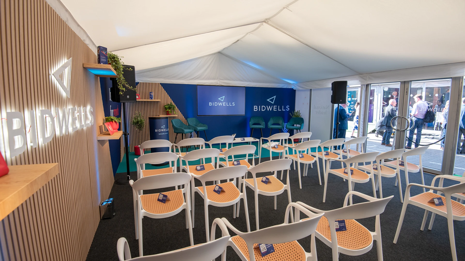 Marquee pavilion at large expo