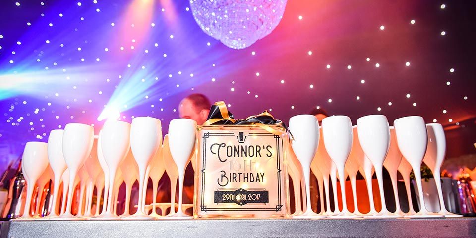 18th Gatsby Marquee party planner champagne