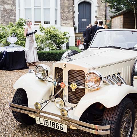 Immersive party planners Gatsby themed beauford car