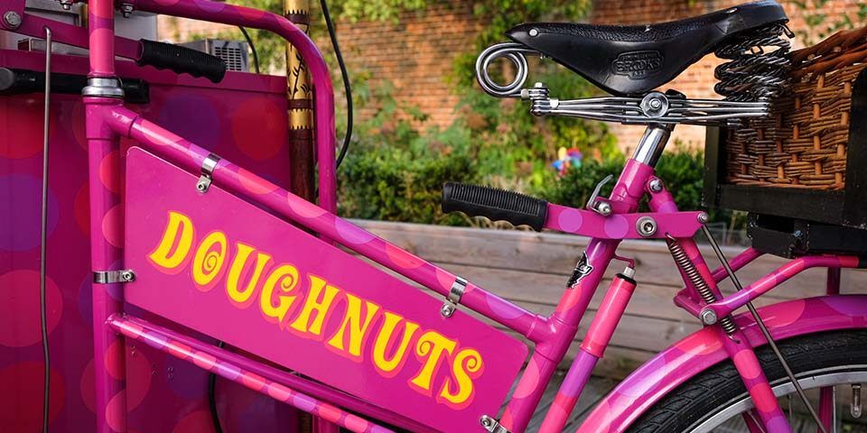 doughnuts tricycle cart