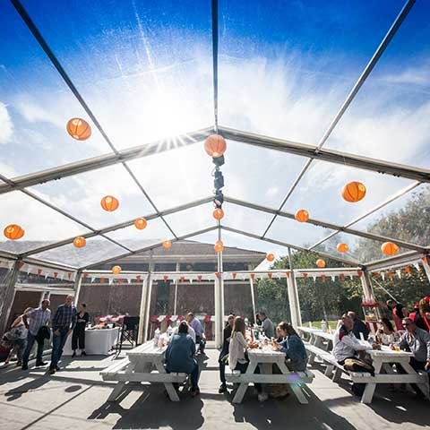 family open day and office opening party basingstoke marquee