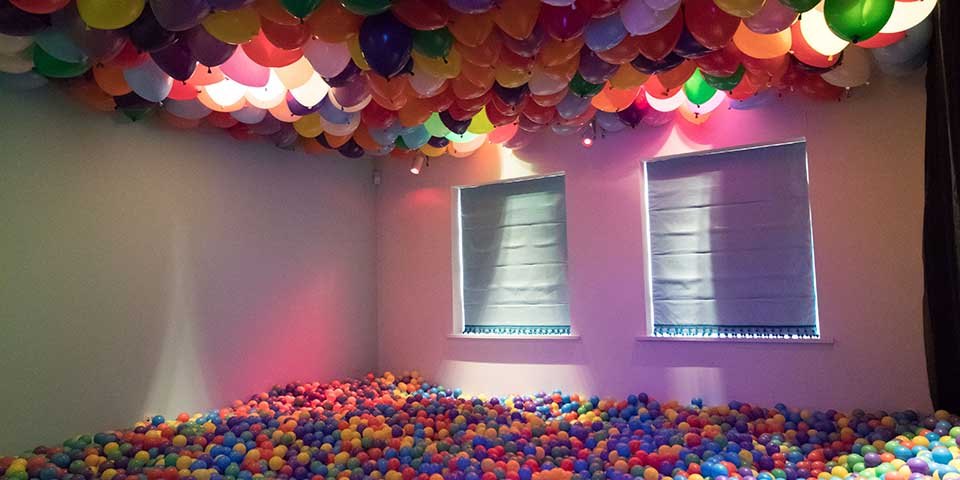Ball pit room 12th birthday party