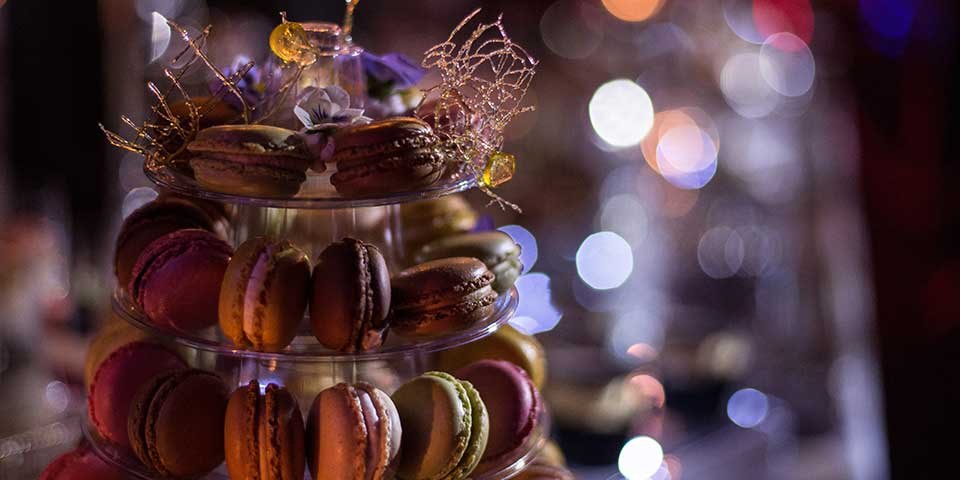 Macaroon stand for 50th birthday and wedding anniversary