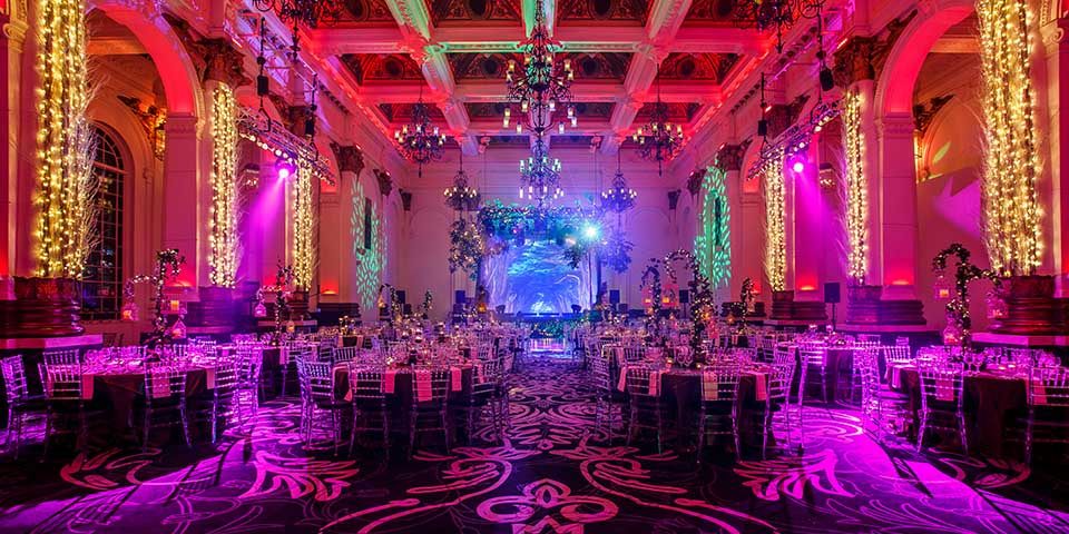 Luxury party planners incredible Christmas party venue in London