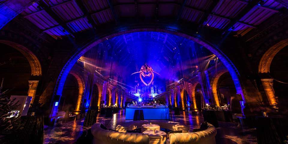 Luxury party planners incredible Christmas party venue in London