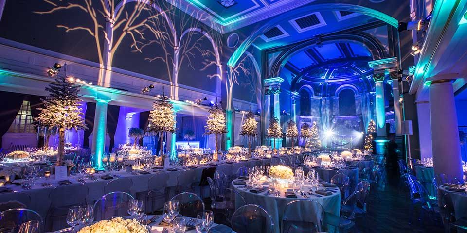 Luxury party planners incredible Christmas party venue in London