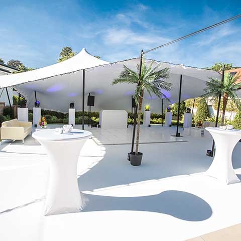 Luxury stretch tent marquee house party Surrey