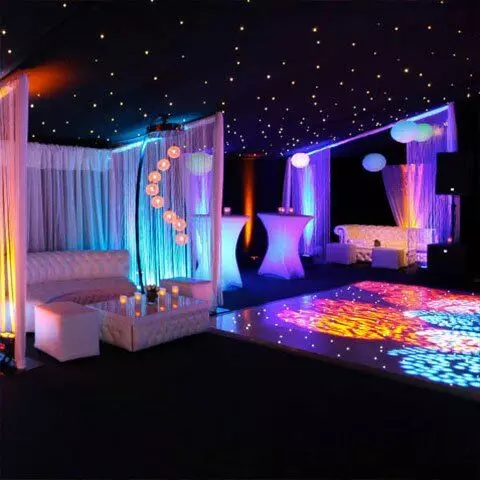 18th birthday party pop up nightclub marquee in Weybridge surrey