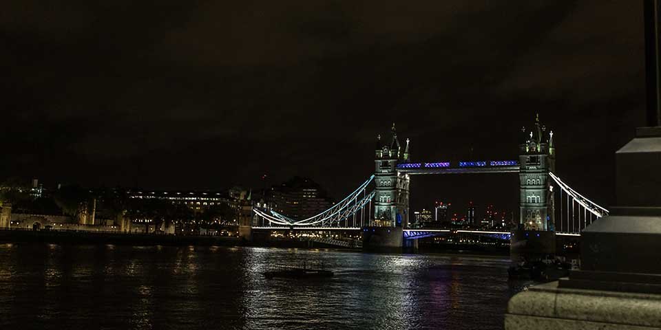 Party at Tower Bridge on River Thames