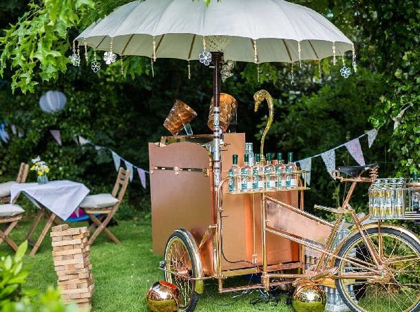 Bar for a garden party
